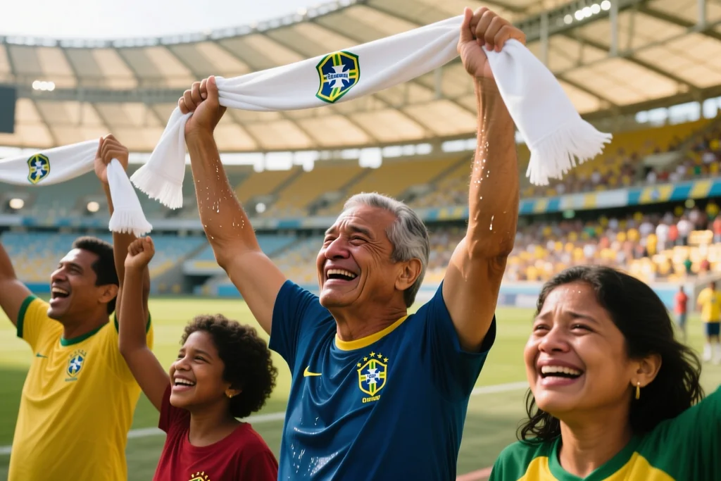 Cadeiras próximas ao gramado em arena paulista com o primeiro lance de arquibancada abaixo do campo